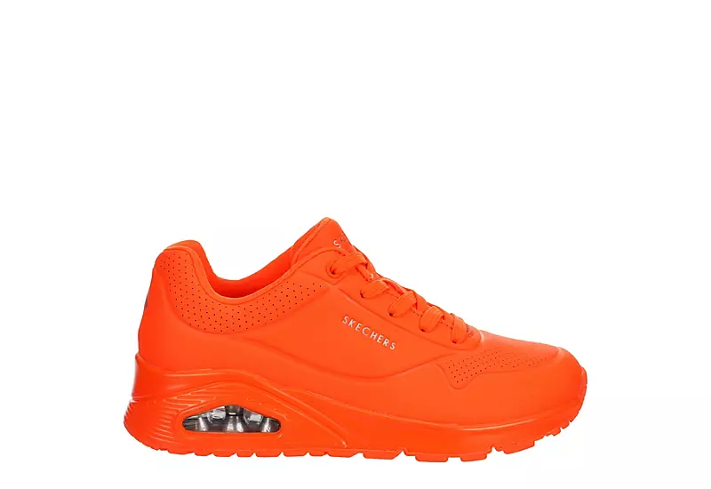 Skechers Womens Uno Sneaker - Orange 2 Skechers Womens Uno Sneaker - Orange - Image 2