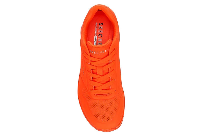 Skechers Womens Uno Sneaker - Orange 6 Skechers Womens Uno Sneaker - Orange - Image 6
