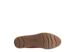Clarks Womens Jeanette Ease Flat - Tan -Women Shoes Store US 01 105282 06