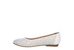Mootsies Tootsies Womens Belva Flat - White -Women Shoes Store US 01 105350 03