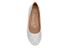 Mootsies Tootsies Womens Belva Flat - White -Women Shoes Store US 01 105350 05