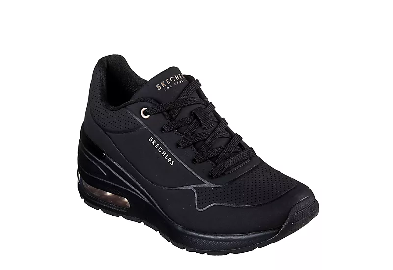 Skechers Womens Million Air Elevated Air Sneaker - Black 1 Skechers Womens Million Air Elevated Air Sneaker - Black