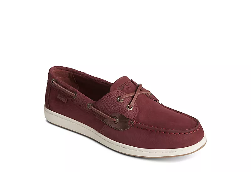 Sperry Womens Coastfish 2-eye Boat Shoe - Burgundy 1 Sperry Womens Coastfish 2-eye Boat Shoe - Burgundy