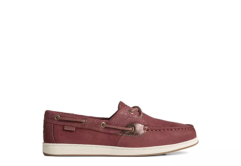 Sperry Womens Coastfish 2-eye Boat Shoe - Burgundy 2 Sperry Womens Coastfish 2-eye Boat Shoe - Burgundy - Image 2