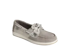 Sperry Womens Coastfish 2-eye Boat Shoe - Pale Grey