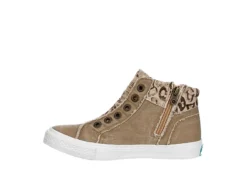 Blowfish Womens Kora High Top Sneaker - Taupe -Women Shoes Store US 01 105833 03