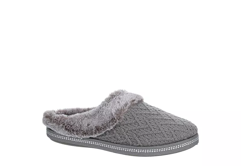 Skechers Womens Cozy Campfire Home Essential Slipper - Grey 1 Skechers Womens Cozy Campfire Home Essential Slipper - Grey