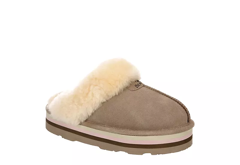 Bearpaw Womens Retro Loki Slipper - Stone 1 Bearpaw Womens Retro Loki Slipper - Stone