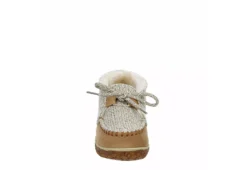Minnetonka Womens Jenn Bootie Slipper - Tan -Women Shoes Store US 01 106040 02