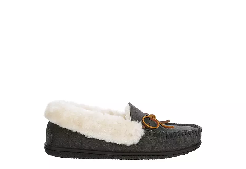 Minnetonka Womens Jessica Trapper Slipper - Dark Grey 2 Minnetonka Womens Jessica Trapper Slipper - Dark Grey - Image 2