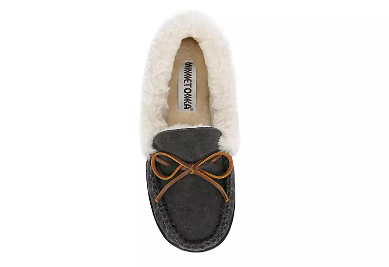 Minnetonka Womens Jessica Trapper Slipper - Dark Grey 6 Minnetonka Womens Jessica Trapper Slipper - Dark Grey - Image 6