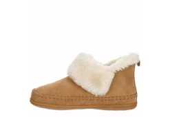 Minnetonka Womens Jule Bootie Slipper - Tan -Women Shoes Store US 01 106042 03