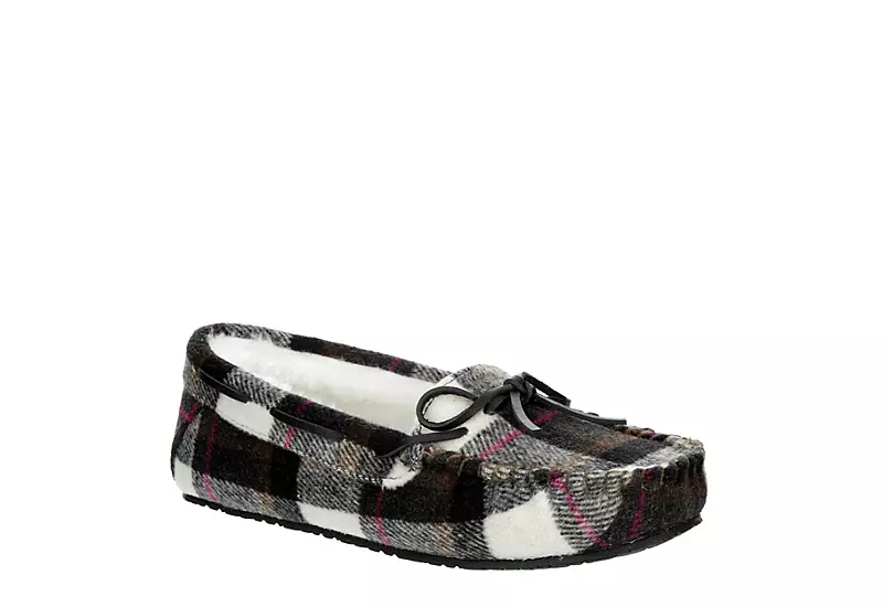 Minnetonka Womens Marj Moc Slipper - Plaid 1 Minnetonka Womens Marj Moc Slipper - Plaid