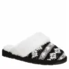 Minnetonka Womens Twyla Scuff Slipper - Black