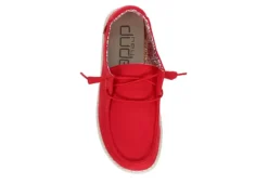 Heydude Womens Wendy Slip On Sneaker - Red -Women Shoes Store US 01 106161 05