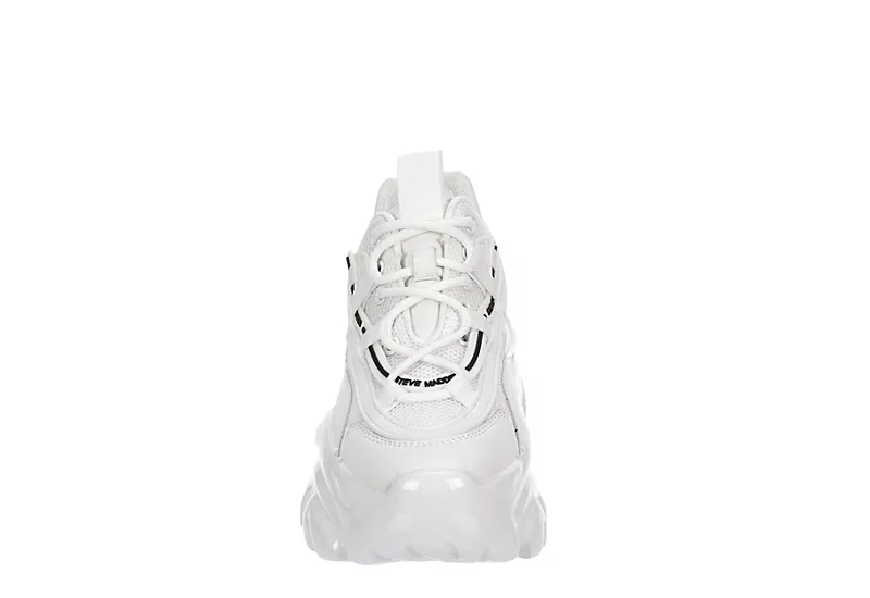 Steve Madden Womens Ecker Sneaker - White 3 Steve Madden Womens Ecker Sneaker - White - Image 3