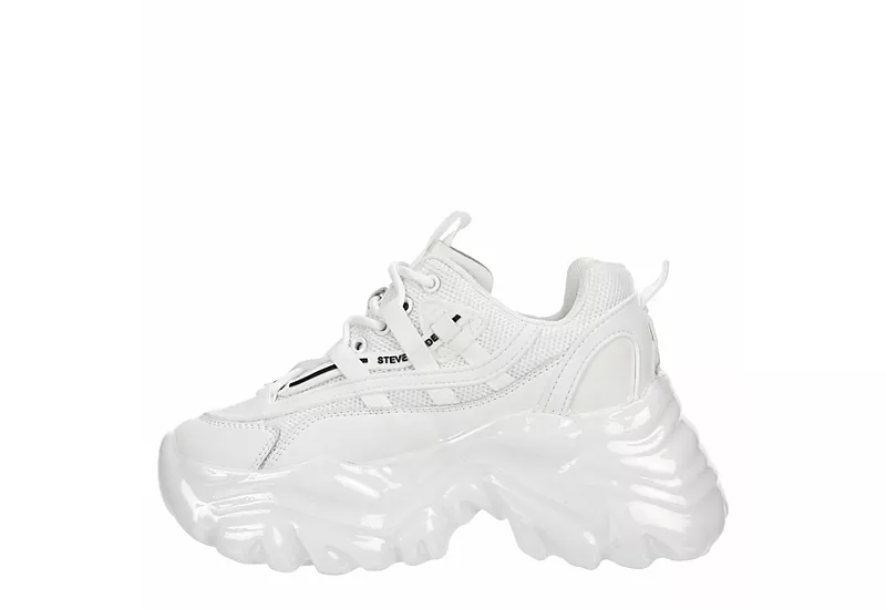 Steve Madden Womens Ecker Sneaker - White 4 Steve Madden Womens Ecker Sneaker - White - Image 4