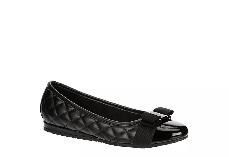 Ak Anne Klein Womens Gianna-q Flat - Black 1 Ak Anne Klein Womens Gianna-q Flat - Black