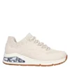 Skechers Womens Uno 2 Sneaker - Off White