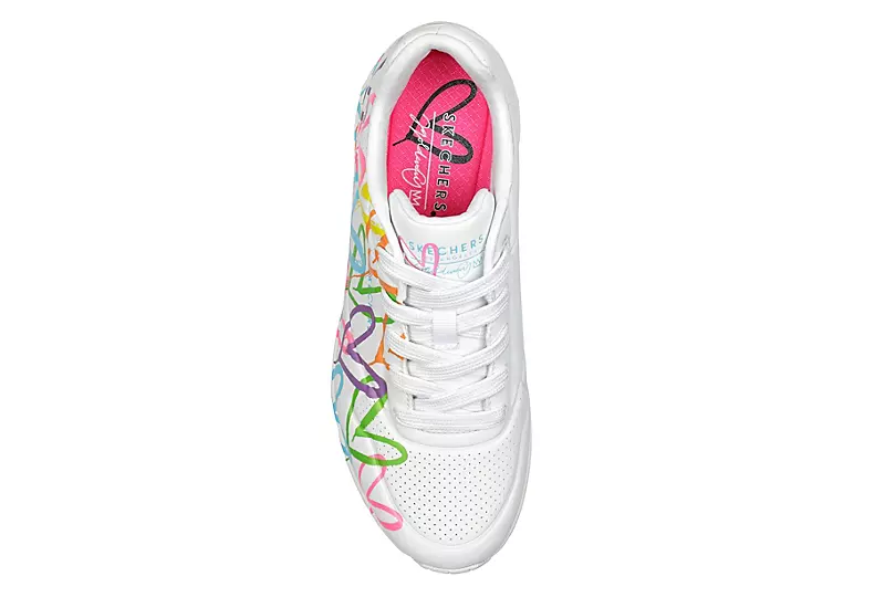 Skechers Womens Uno 2 Sneaker - White 4 Skechers Womens Uno 2 Sneaker - White - Image 4