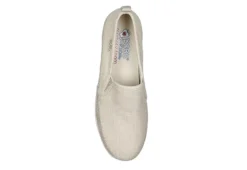 Skechers Womens Flexpadrille Hi Pleasant Harmony Slip On Sneaker - Natural -Women Shoes Store US 01 106894 03