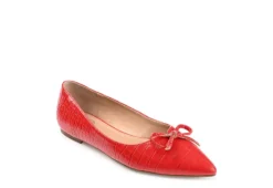 Journee Collection Womens Devalyn Flat - Red