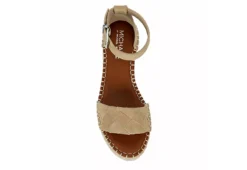 Michael By Michael Shannon Womens Bridgette Wedge Sandal - Tan -Women Shoes Store US 01 107382 05