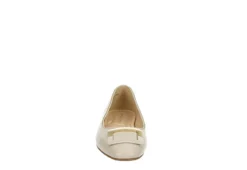 Adrienne Vittadini Womens Jacksi Flat - Ivory -Women Shoes Store US 01 107384 02