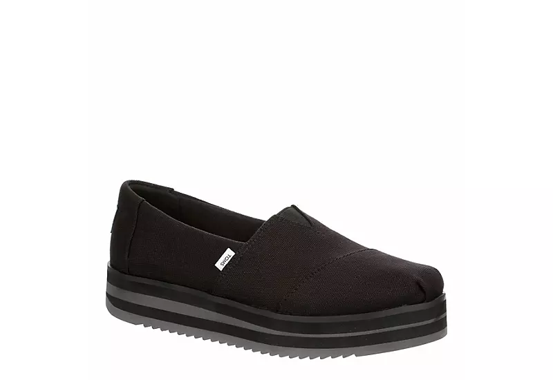 Toms Womens Alparagata Midform Espadrille - Black 1 Toms Womens Alparagata Midform Espadrille - Black