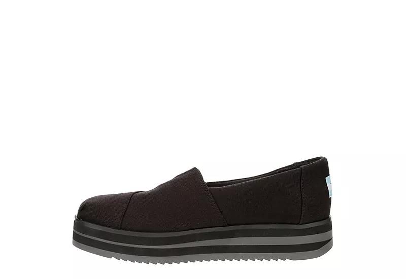 Toms Womens Alparagata Midform Espadrille - Black 4 Toms Womens Alparagata Midform Espadrille - Black - Image 4