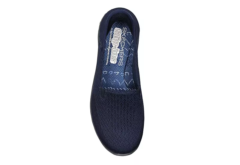 Skechers Womens Slip-ins Reggae Fest 2.0 Guiding Sneaker - Navy 4 Skechers Womens Slip-ins Reggae Fest 2.0 Guiding Sneaker - Navy - Image 4