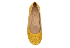Mootsies Tootsies Womens Belva Flat - Yellow -Women Shoes Store US 01 107414 05
