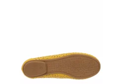 Mootsies Tootsies Womens Belva Flat - Yellow -Women Shoes Store US 01 107414 06
