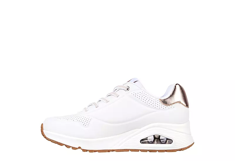 Skechers Womens Uno Sneaker - White 3 Skechers Womens Uno Sneaker - White - Image 3
