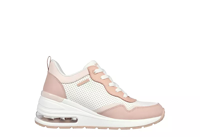 Skechers Womens Million Air Hotter Air Sneaker - Peach 2 Skechers Womens Million Air Hotter Air Sneaker - Peach - Image 2