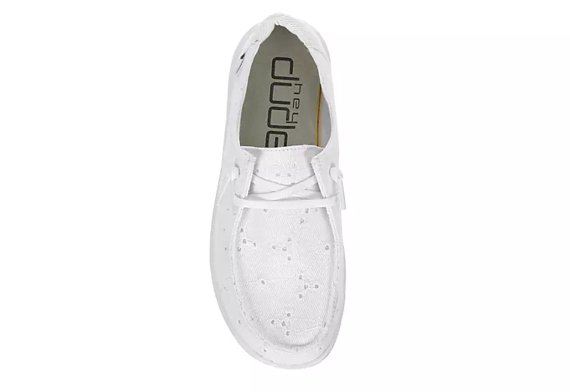 Heydude Womens Wendy Rise Slip On Sneaker - White 6 Heydude Womens Wendy Rise Slip On Sneaker - White - Image 6