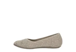 Skechers Womens Cleo 2.0 Knitty Witty Flat - Taupe -Women Shoes Store US 01 107722 03