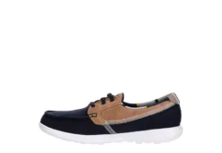 Skechers Womens Go Walk Lite Playa Vista Boat Shoe - Navy -Women Shoes Store US 01 112127 03