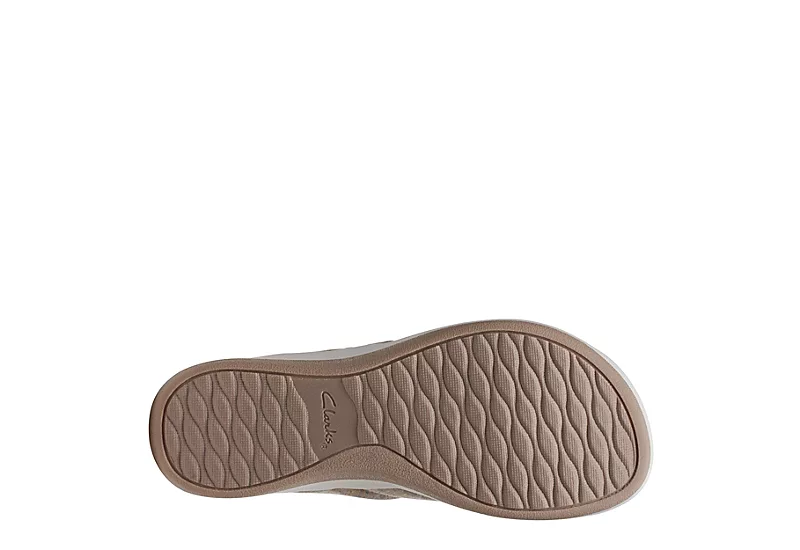 Clarks Womens Arla Kaylie Flip Flop Sandal - Sand 7 Clarks Womens Arla Kaylie Flip Flop Sandal - Sand - Image 7
