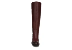 Franco Sarto Womens Meyer Wide Calf Tall Boot - Burgundy -Women Shoes Store US 01 300505 02