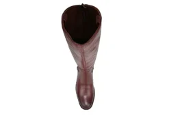 Franco Sarto Womens Meyer Wide Calf Tall Boot - Burgundy -Women Shoes Store US 01 300505 05