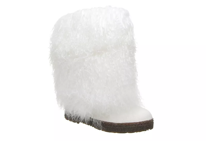 Bearpaw Womens Boetis Ii Fur Boot - White 1 Bearpaw Womens Boetis Ii Fur Boot - White