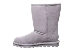 Bearpaw Womens Elle Short Fur Boot - Grey -Women Shoes Store US 01 300728 03