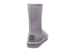 Bearpaw Womens Elle Short Fur Boot - Grey -Women Shoes Store US 01 300728 04