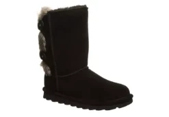 Bearpaw Womens Eloise Fur Boot - Black