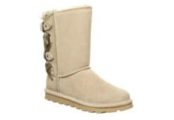 Bearpaw Womens Eloise Fur Boot - Off White