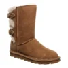 Bearpaw Womens Eloise Wide Calf Fur Boot - Tan