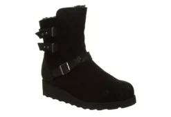 Women Shoes Store 25 Bearpaw Womens Lucy Fur Wedge Boot - Black