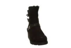 Bearpaw Womens Lucy Fur Wedge Boot - Black -Women Shoes Store US 01 300778 02