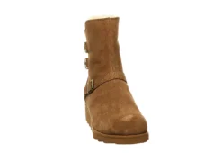 Bearpaw Womens Lucy Fur Wedge Boot - Tan 9 Bearpaw Womens Lucy Fur Wedge Boot - Tan -Women Shoes Store US 01 300779 02